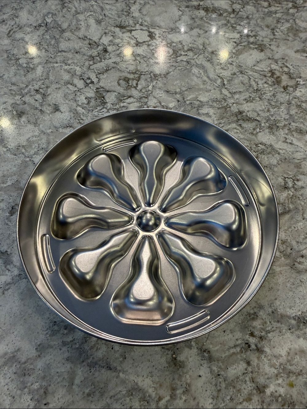 Slow Feed Stainless Steel Dog Bowl - Gray